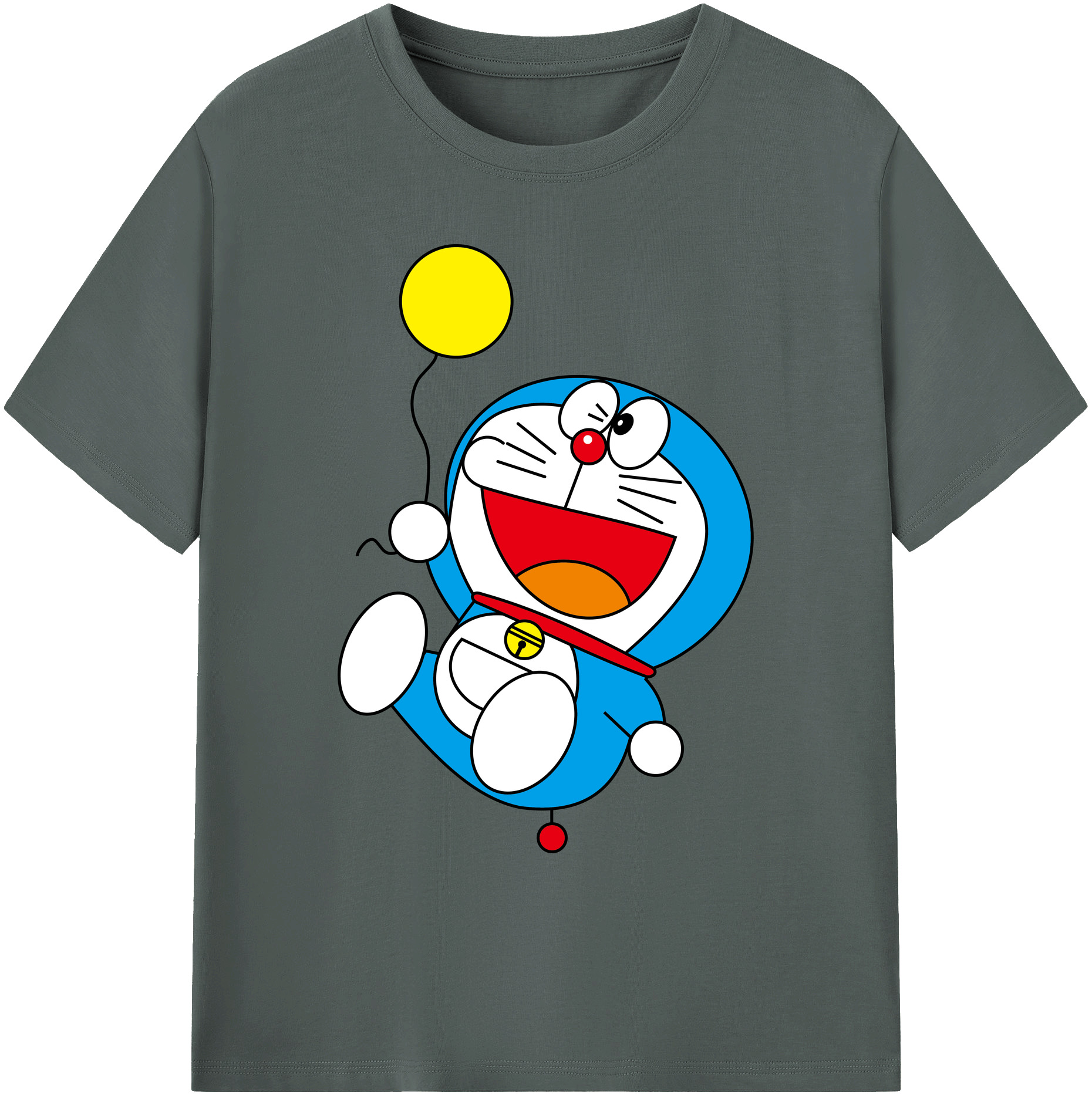 （画像用） ドラえもん Doraemon 綿100％ メンズ半袖Tシャツ｜肌触りやわらか＆通気性